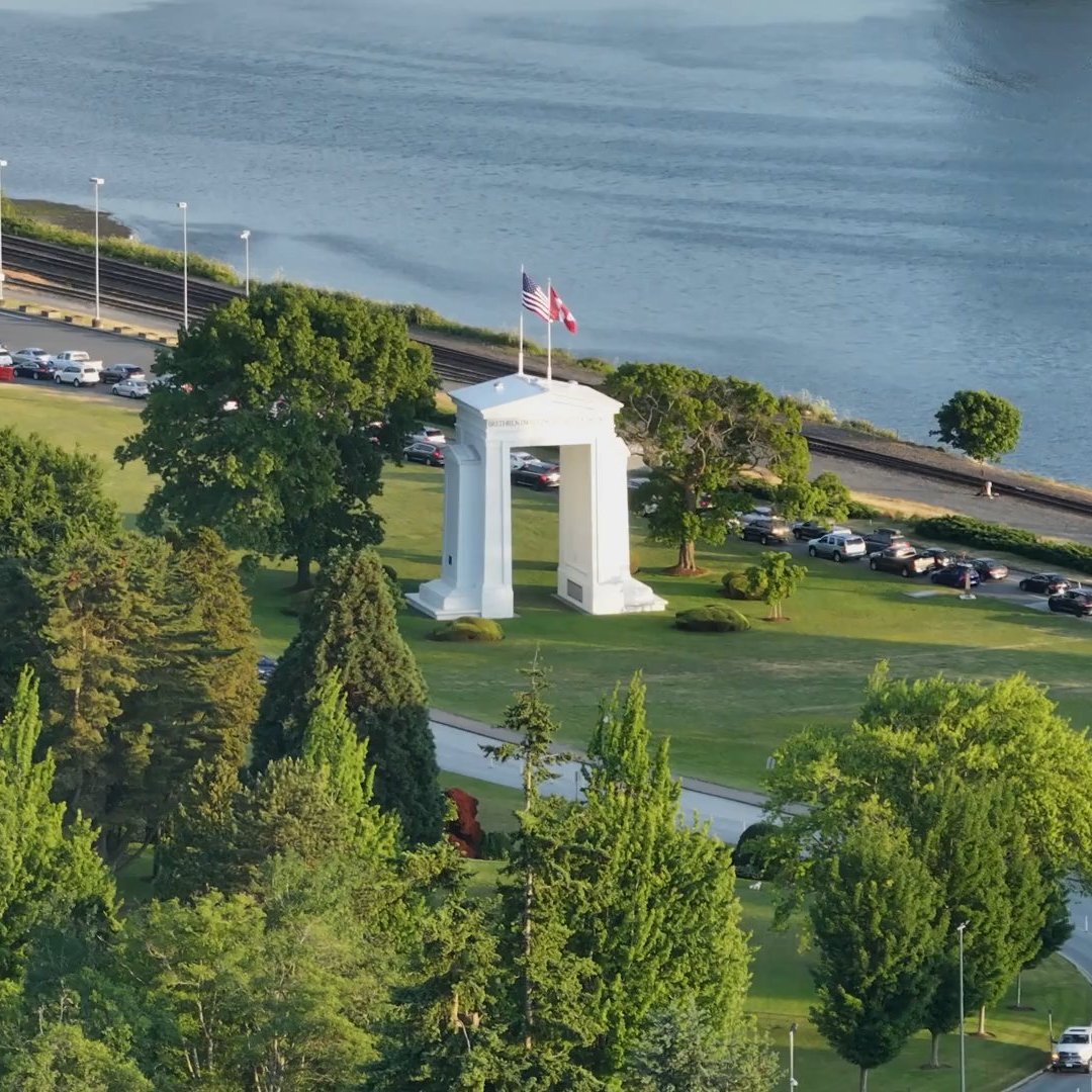 Peace Arch Border Crossing in Surrey BC Chris Wheeler