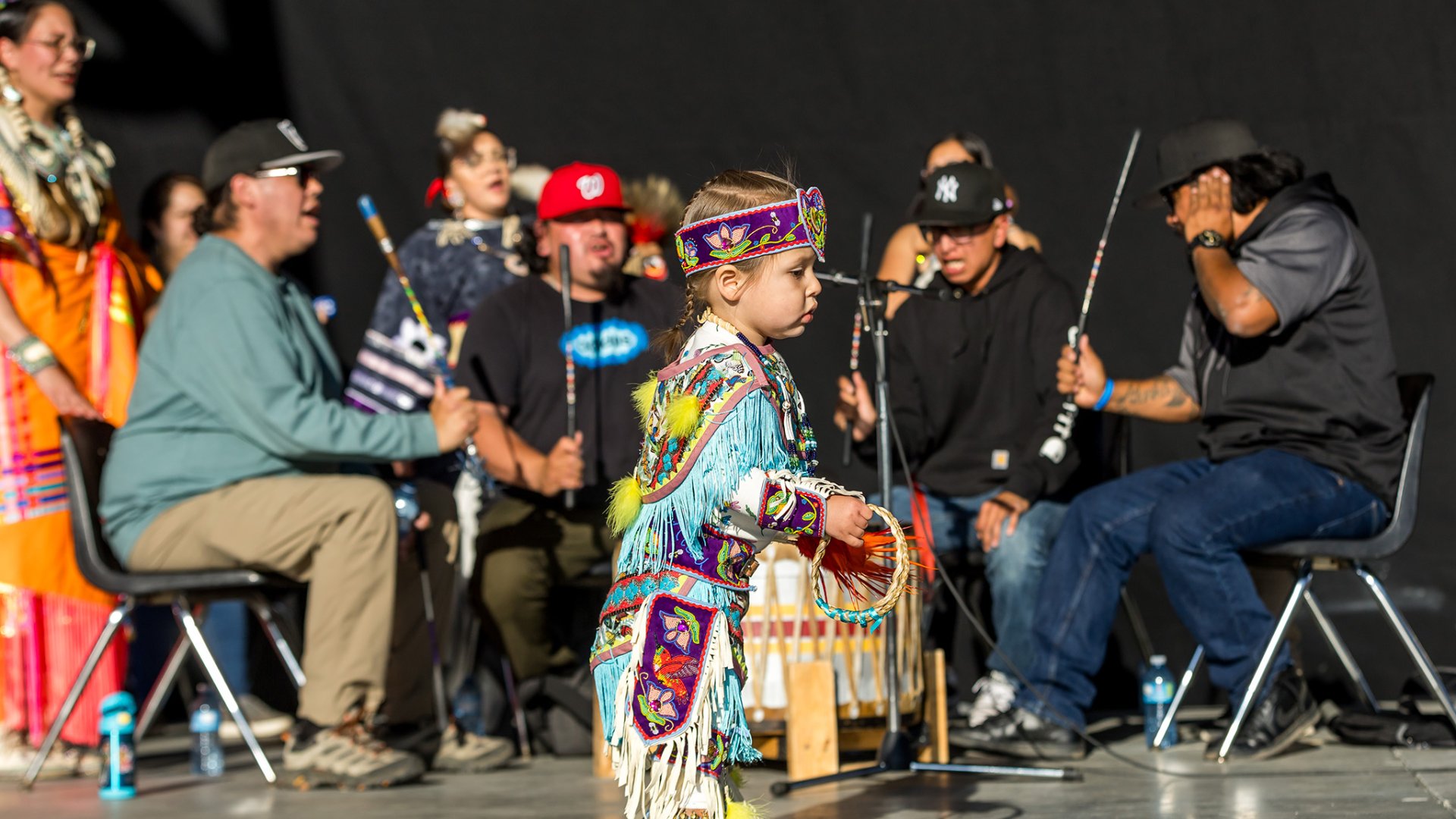 Performance by indigenous dancers and drummers at the Cloverdale Rodeo in Surrey BC 2024 355 scaled